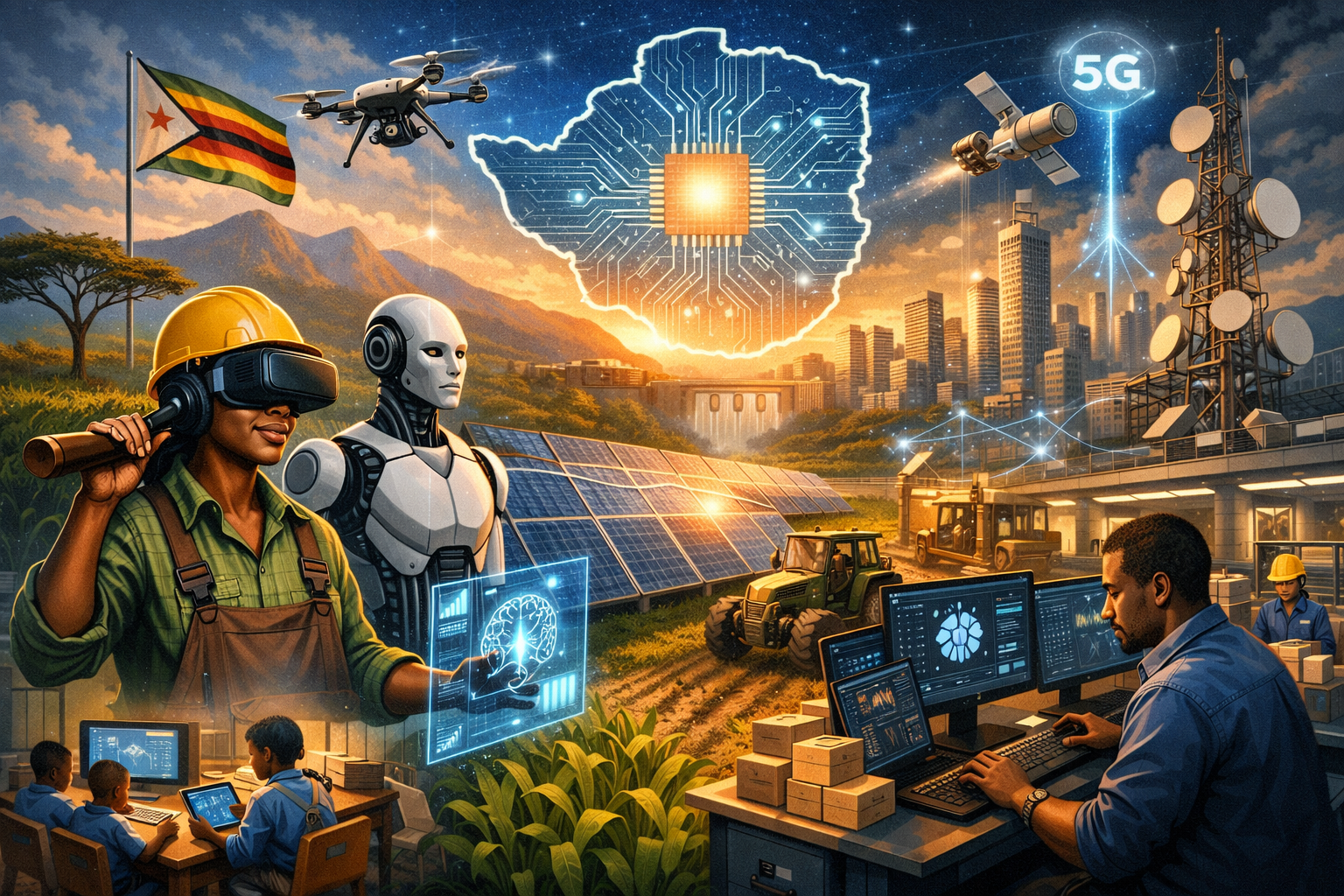 Fourth Industrial Revolution in Zimbabwe: Harnessing AI, Robotics, and Digital Infrastructure for Inclusive Growth